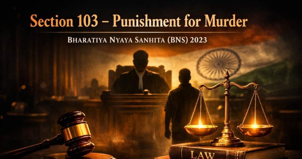 Section 103 of Bharatiya Nyaya Sanhita (BNS) 2023