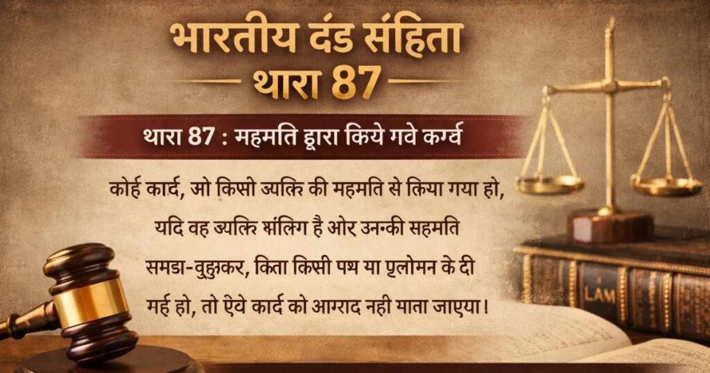 Section 87 of BNS in Hindi