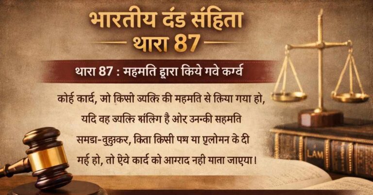 Section 87 of BNS in Hindi